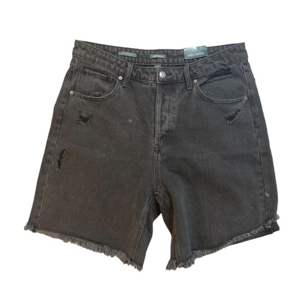 NWT Wild Fable Black Distressed Cutoff Jeans | 14/32